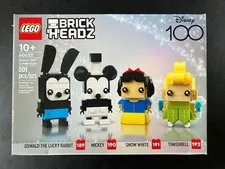 LEGO 40622 Brickheadz Disney 100 Oswald Mickey Snow White  Tinkerbell - Retired