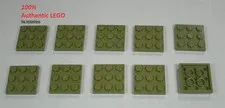 LEGO NEW 3x3 Olive Green Plate (10x) 6408049 Brick 11212