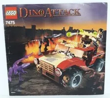 Lego Manual Only For Set 7475 Dino Attack Fire Hammer vs. Mutant Lizards