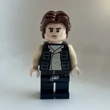 LEGO Han Solo - Black Vest with Pockets over Tan Shirt 75419 sw1457 Minifig