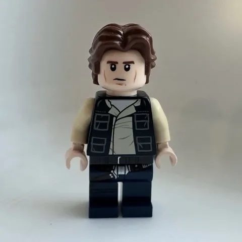 LEGO Han Solo - Black Vest with Pockets over Tan Shirt 75419 sw1457 Minifig