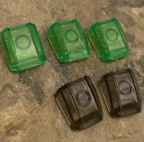 LEGO Parts 30602 Slope Curved 2 x 2 Lip. 5 Pieces