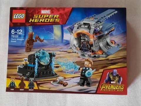 LEGO 76102 MARVEL SUPER HEROES 76102 THOR'S WEAPON QUEST NEW