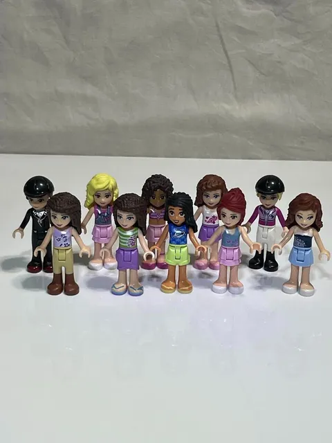 Lego Huge Lot 10 Friends Minifigure Used Good Condition E117