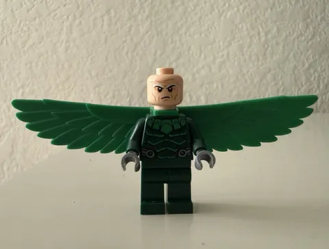 Authentic LEGO Marvel Superheroes Vulture Large Green Wings Dark Green Outfit