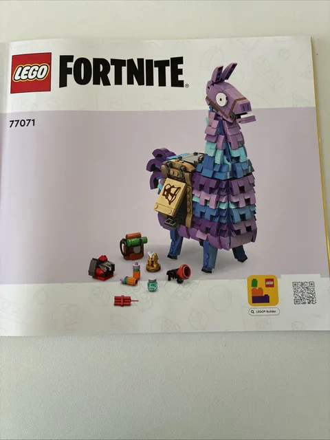 Lego Fortnite 77071 Supply Llama Instruction Manual Only