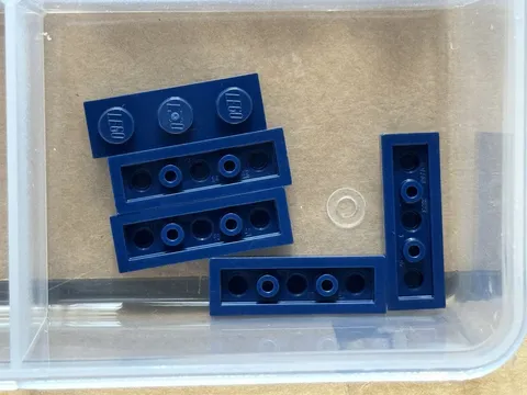 LEGO Parts - Dark Blue Plate 1 x 3 - No 3623 - QTY 5