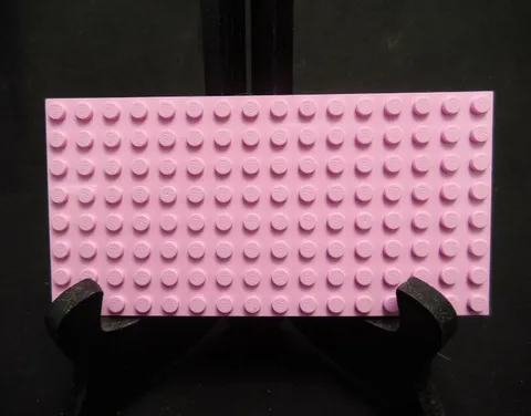Genuine Lot of 6 Lego Pink Flat Base Plates 8 x 16 Stud  3865