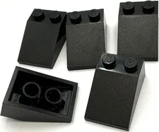 Lego 5 New Black Slopes Sloped 33 3 x 2 Parts