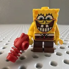 SpongeBob Minifigure - LEGO Grin Bottom Teeth 3833 bob021