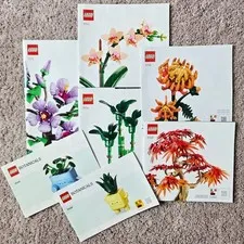 LEGO Botanical Instruction Manuals | 10343, 10344, 10348, 10349, 10368, 10372