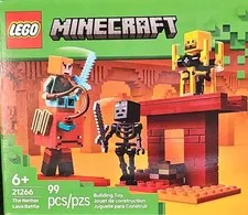 LEGO Minecraft The Nether Lava Battle 99 PCS Building Toy Set 21266 New Sealed