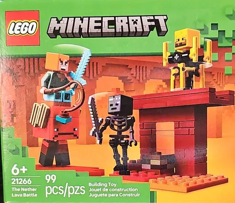 LEGO Minecraft The Nether Lava Battle 99 PCS Building Toy Set 21266 New Sealed