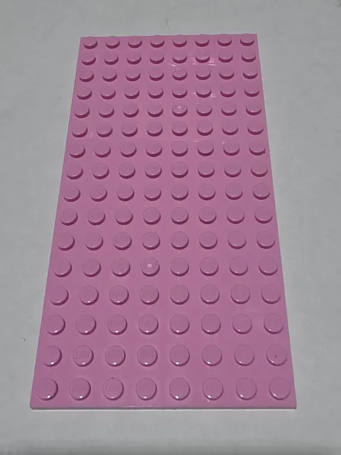 LEGO Plate Bright Pink ● 8 X 16 ● # 92438 ● QTY 1