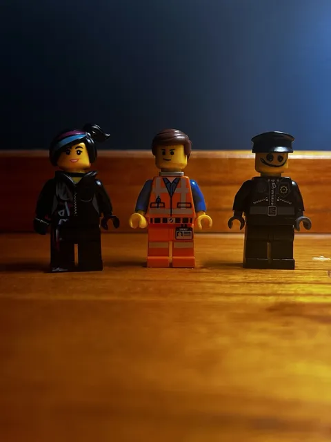 The LEGO Movie Minifigures Wyldstyle, Emmet, & Bad Cop Lot of 3 Excellent Cond.