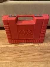 Vintage 1985 LEGO - Red Hard Plastic - Portable Carrying Storage Case Box