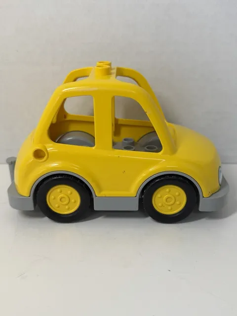 Lego Duplo Yellow Car Suv Vehicle For House Family Mom Dad Kids Village Town