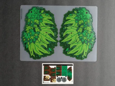 NO BRICKS Lego 71859 Ninjago Dragon Of Life Sticker Sheet &  2 Plastic Wings