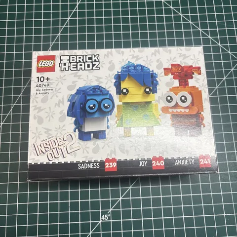 LEGO BRICKHEADZ | NEW |  Joy, Sadness & Anxiety  40749 BRAND NEW