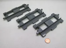 Lego Duplo 3 PIECES STRAIGHT DARK GRAY TRAIN TRACK Thomas the Train for Engine