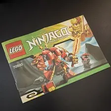 LEGO NINJAGO Fire Mech 70500 Illustrated Multilingual Manual Booklet 2013