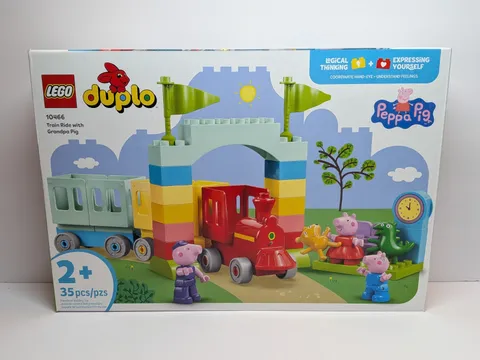 Lego Duplo 10466 Peppa Pig Train Ride w/ Grandpa Pig Building Toy 35 Pieces NEW