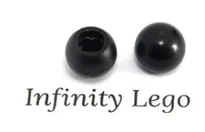 5 LEGO Black Technic Ball Axle Joint (No through) (18384 32474) 5 Pieces