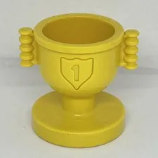 LEGO Duplo Yellow Trophy Cup Number 1 in Shield For Disney Cars Racing B1