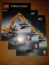 Original instructions LEGO Technic 8043 - motorized crawler excavator, new