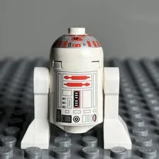 R5-S4 SW0029 Star Wars Lego Figure Short Red Stripes On Dome - 3H