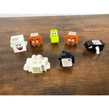 LEGO Super Mario Character Figure Lot Boo Goomba Yoshi Bullet Bill 7pc Set