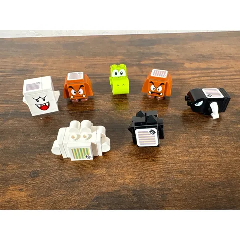 LEGO Super Mario Character Figure Lot Boo Goomba Yoshi Bullet Bill 7pc Set