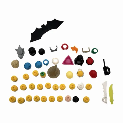 LEGO Bulk Lot Minifigure Heads Hats Helmets Accessories