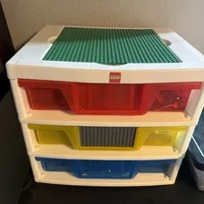 LEGO organizer filled with misc legos