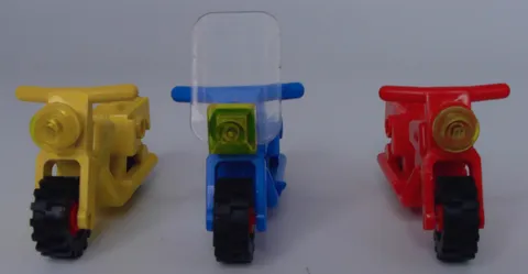 Vintage LEGO Classic Town  Motorcycles lot of 3