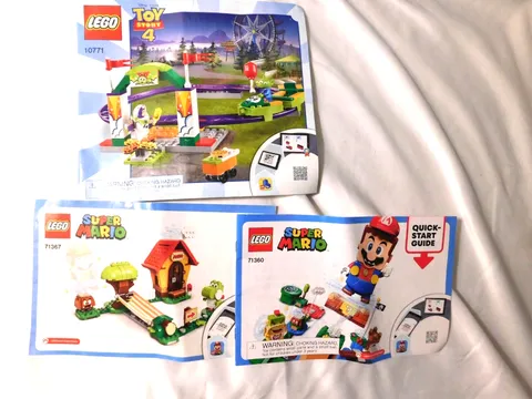 Lego Instruction Booklets 71360 Super Mario 71367 Super Mario 10771 Toy Story 4