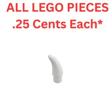 LEGO Small Horn Claw White 53451 - Genuine LEGO Parts Pieces Bulk