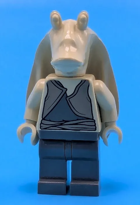 LEGO Jar Jar Binks Star Wars Minifigure 7161 7159 sw0017 Original Unprinted Head
