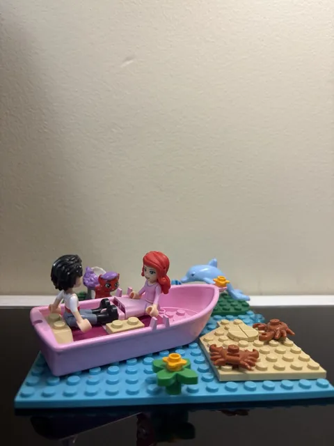 LEGO Multicolor Bulk Lot Boat & Beach Scene w/ 2 Minifigures and Ariel’s Pet Cat