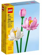 LEGO Botanicals Lotus Flowers 40647 Complete Set 220 Pieces Building Toy 8+