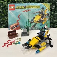 LEGO Aqua Raiders: Deep Sea Treasure Hunter (7770) Complete with Minifigs READ!