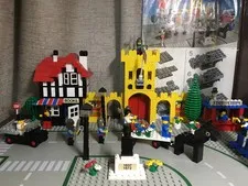 LEGO Town 1592 Town Square Castle Scene 471 pcs-丨With Instruction丨No box！