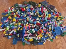 LEGO Bulk Lot Mixed Bricks and Pieces Assorted Colors 8lbs Pounds Loose