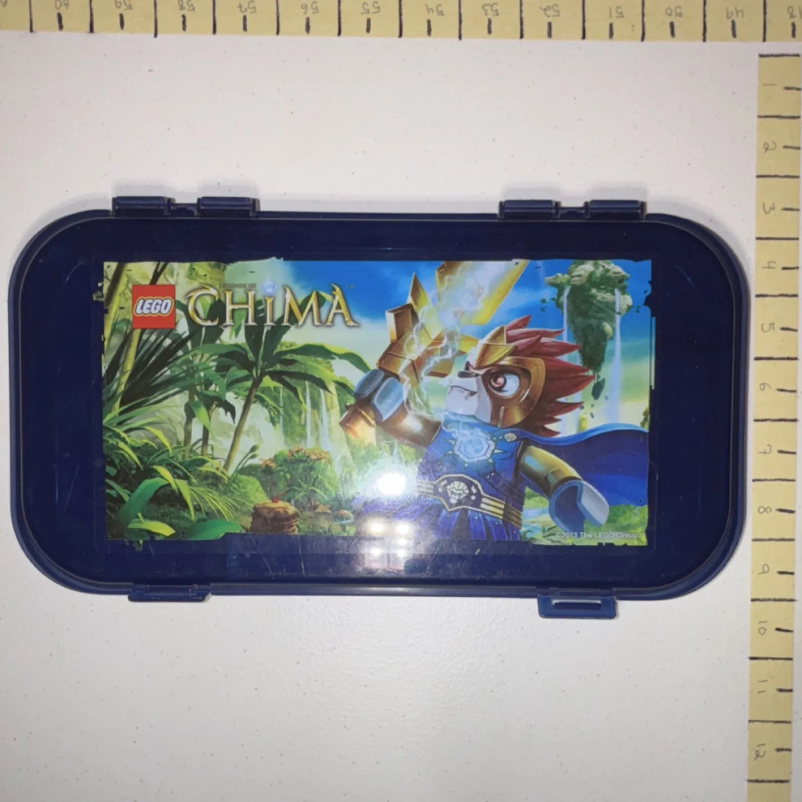 LEGO Legends of Chima MiniFigure Storage Case Blue Portable 11x16 Plastic