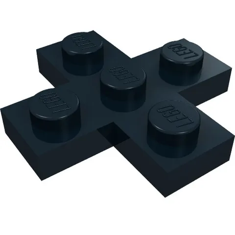 10x LEGO® Part 15397 - Plate, Modified 3 x 3 Cross