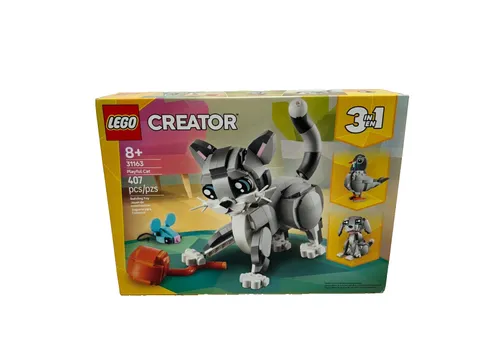 LEGO Creator 3in1 Playful Cat 31163 Building Toy Set 407pcs Ages 8+