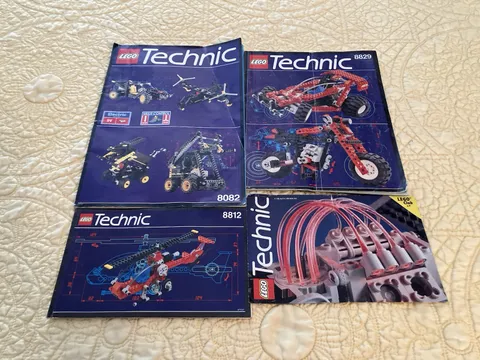 LEGO City Technic Vintage Instructions Manual Brochure 8082 8812 8829 Lot