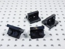 LEGO Lot of 4 Black 2x2-1x2 Center Brackets BR