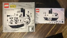LEGO Ideas Steamboat Willie 21317 & mini steam boat Willie 40659