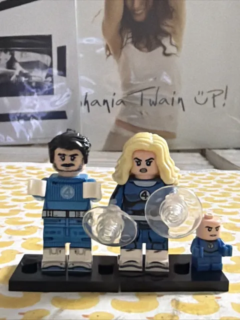 MR FANTASTIC INVISIBLE WOMAN REED SUE STORM GIRL LEGO MINIFIG four vanessa kirby